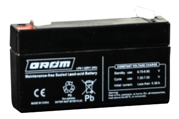 Ogłoszenie - Akumulator 1.2Ah GROM LP6-1.2 6V - 35,00 zł