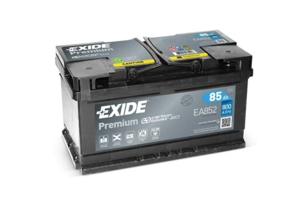 Ogłoszenie - Akumulator Exide Premium 85Ah 800A EA852 prawy plus - Gniezno - 429,00 zł
