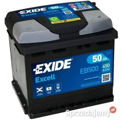 Ogłoszenie - Akumulator Exide Excell 50Ah 450A EN PRAWY PLUS - Gdynia - 259,00 zł