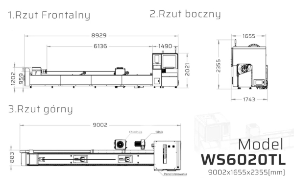 Ogłoszenie - Wycinarka Laserowa Fiber CNC do rur profili Weni 6020TL 6kW - wyprzedaż - Opolskie - 299 000,00 zł