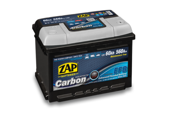 Ogłoszenie - Akumulator 60Ah 560A en Zap Carbon Efb Start&Stop - Piła - 379,00 zł
