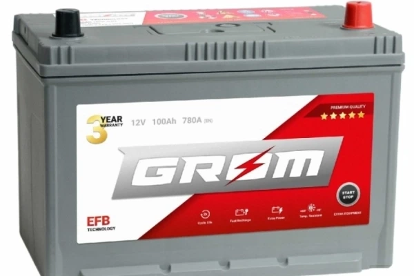 Ogłoszenie - Akumulator GROM EFB start$stop 100ah 780a japan prawy plus dtr - Gniezno - 650,00 zł