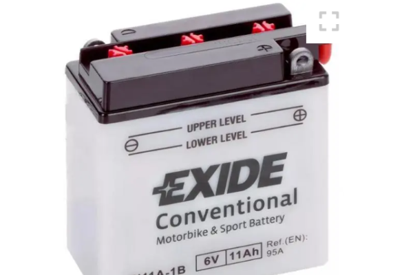 Ogłoszenie - Akumulator motocyklowy 11Ah Exide 6N11A-1B 6V 95A prawy plus - Włocławek - 95,00 zł