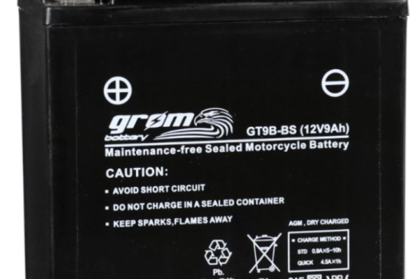 Ogłoszenie - Akumulator motocyklowy 9Ah 120A Grom gt9B-BS yt9B 12V L+ - 140,00 zł