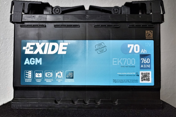Ogłoszenie - Akumulator 70Ah 760A Exide AGM EK700 - Ostrów Wielkopolski - 640,00 zł