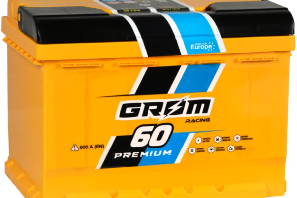 Ogłoszenie - Akumulator 60Ah 600A Grom Racing EN Prawy plus - Chojnice - 360,00 zł