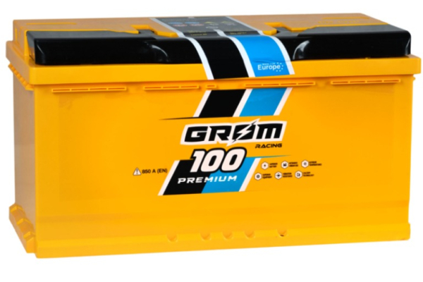 Ogłoszenie - Akumulator 100Ah 850A Grom Racing EN Prawy Plus - Chojnice - 550,00 zł