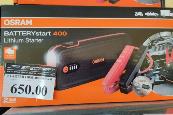Ogłoszenie - Osram Obsl400 Jump Powerbank 400A 16800 mAh Szczecin W. Kadłubka 39 - Szczecin - 650,00 zł