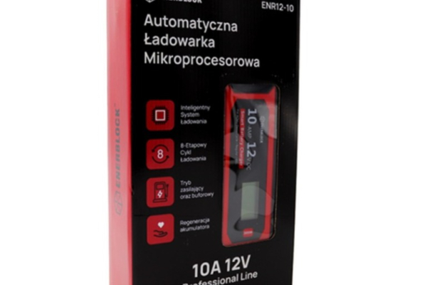 Ogłoszenie - Automatyczna ładowarka mikroprocesorowa Enerblock 12V 10A AGM GEL EFB - Gdynia - 319,00 zł