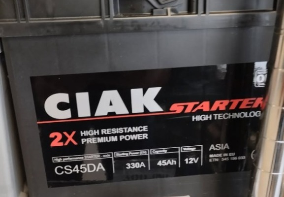 Ogłoszenie - Akumulator Ciak Japan 45 Ah 330 A - Szczecin - 300,00 zł
