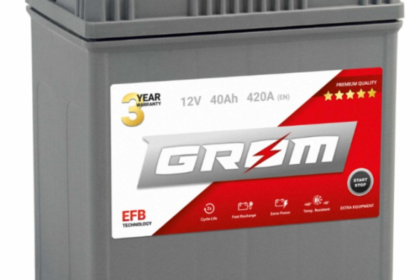 Ogłoszenie - Akumulator 40Ah 420A Grom Efb Start&Stop Japan Lewy Plus - Zielona Góra - 400,00 zł