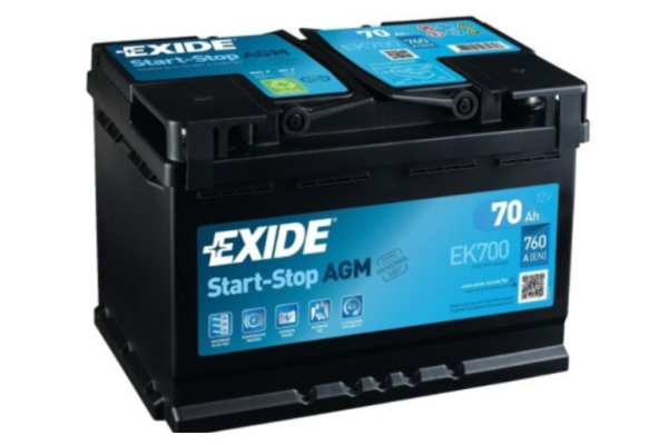 Ogłoszenie - Akumulator 70Ah 760A en Exide AGM start&stop EK700 - Zielona Góra - 640,00 zł