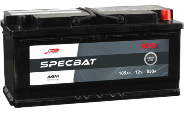 Ogłoszenie - Akumulator 105Ah 850A Specbat Agm Start&Stop Prawy Plus - Zielona Góra - 749,00 zł