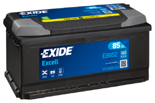 Ogłoszenie - Akumulator 85Ah 760A Exide Excell EN Prawy Plus - Białystok - 450,00 zł
