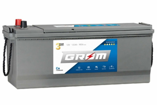 Ogłoszenie - Akumulator GROM Premium 135Ah 950A ze stopką - Szczecin - 750,00 zł