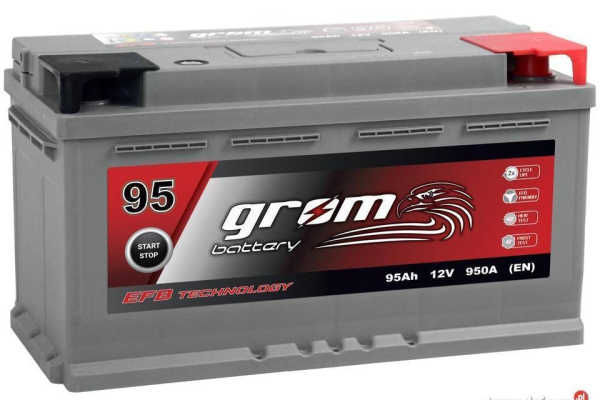 Ogłoszenie - Akumulator GROM EFB START&STOP 95Ah 950A Prawy Plus - Szczecin - 650,00 zł