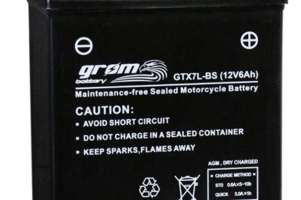 Ogłoszenie - Akumulator motocyklowy GROM GTX7L-BS YTX7L-BS 12V 6Ah 120A P+ - Rumia - 125,00 zł