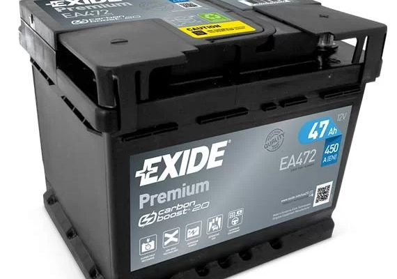 Ogłoszenie - Akumulator 47ah 450a Exide Premium Prawy Plus - Łódź - 278,00 zł