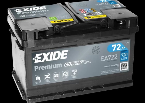 Ogłoszenie - Akumulator 72ah 720a Exide Premium Prawy Plus - Łódź - 379,00 zł