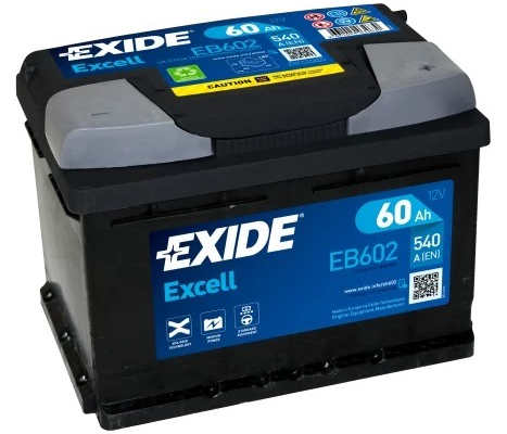 Ogłoszenie - Akumulator 60Ah 540A EN Exide Excell PRAWY PLUS - Piotrków Trybunalski - 299,00 zł