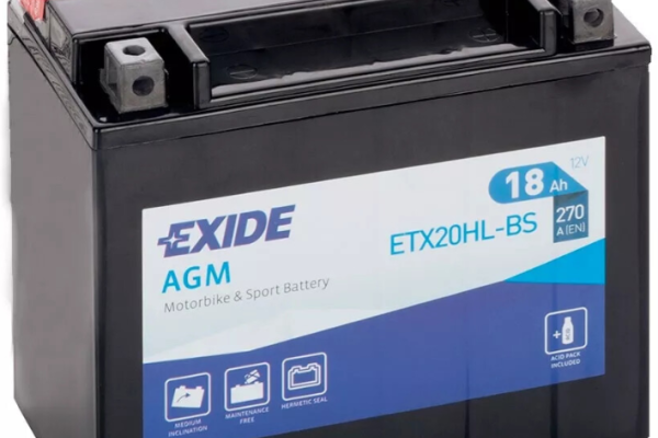 Ogłoszenie - Akumulator MOTO 18Ah 270A EXIDE ETX20HL-BS P+ - Bydgoszcz - 255,00 zł