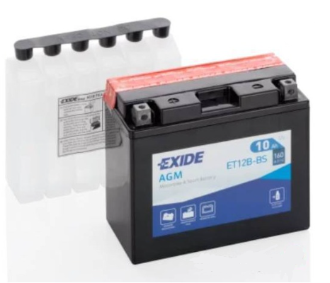 Ogłoszenie - Akumulator motocyklowy EXIDE et12b-bs yt12b-bs 12v 10ah 160a - Police - 175,00 zł