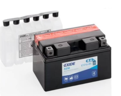 Ogłoszenie - Akumulator motocyklowy EXIDE etz10-bs ytz10-bs 12v 8.6ah 145a en l+ - Police - 170,00 zł