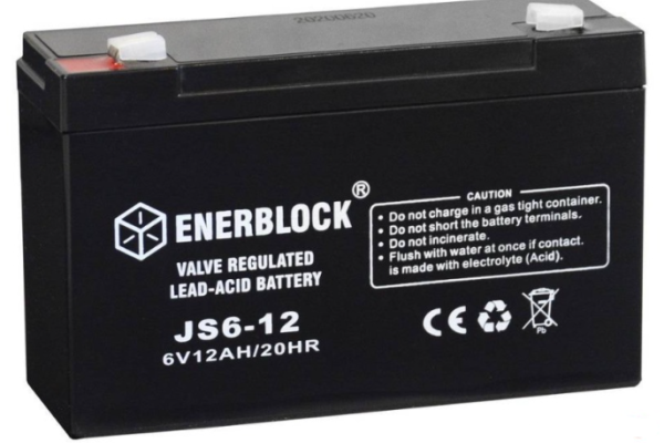 Ogłoszenie - Akumulator Enerblock AGM JS6-12 6V 12 Ah - Police - 75,00 zł