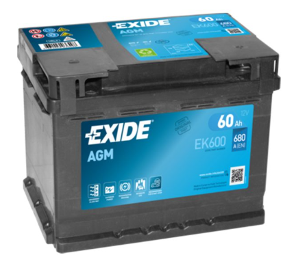 Ogłoszenie - Akumulator 60Ah 680A Exide AGM start&stop - Police - 550,00 zł