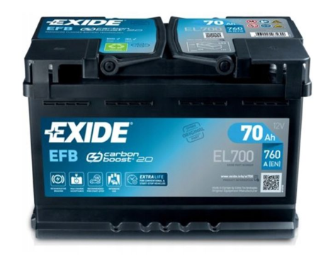Ogłoszenie - Akumulator 70Ah 760A Exide EFB start&stop - Police - 520,00 zł