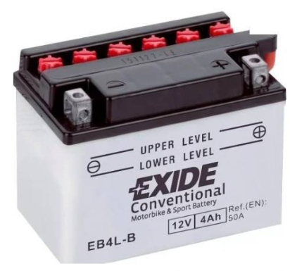 Ogłoszenie - Akumulator motocyklowy Exide EB4L-B 12v 4Ah 50A - Police - 65,00 zł