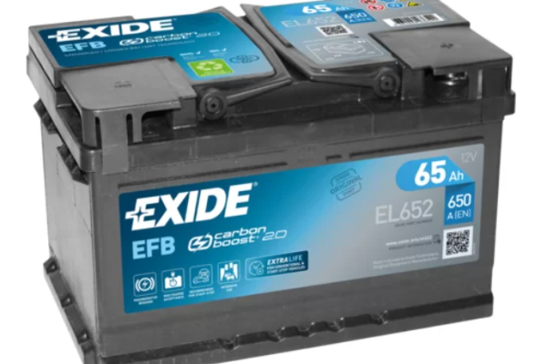 Ogłoszenie - Akumulator 65Ah 650A Exide Start Stop Efb El652 Prawy plus - Chojnice - 530,00 zł