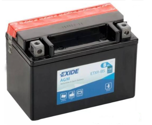 Ogłoszenie - Akumulator motocyklowy Exide ETX9-BS 12v 8Ah 120A - Police - 129,00 zł