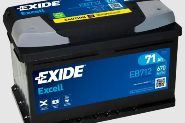 Ogłoszenie - Akumulator 71Ah 670A Exide Excell Eb712 En Prawy plus - Chojnice - 359,00 zł