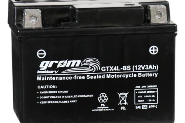 Ogłoszenie - Akumulator motocyklowy GROM gtx4l-bs 12v 3ah 60a p+ - Police - 80,00 zł