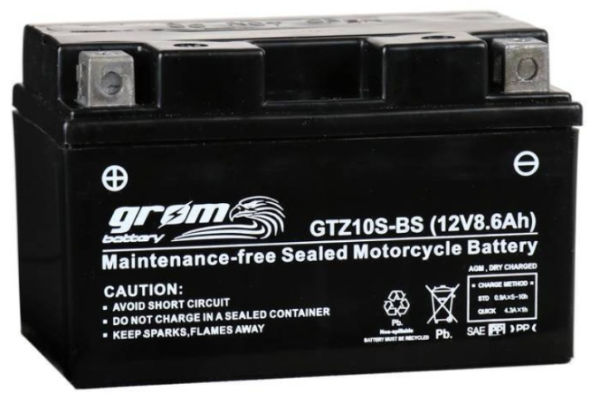 Ogłoszenie - Akumulator motocyklowy GROM gtz10s-bs 12V 8.6ah 160a - Police - 160,00 zł