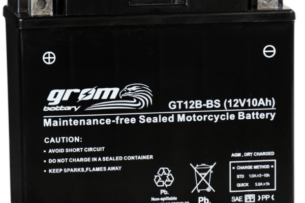 Ogłoszenie - Akumulator motocyklowy 10Ah 180A GROM GT12B-BS YT12B-BS L+ - Bydgoszcz - 180,00 zł