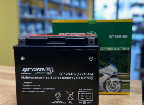 Ogłoszenie - Akumulator motocyklowy 10Ah GROM GT12B-BS YT12B-BS 12V 180A PŁOCK CHOPINA 1 - Płock - 180,00 zł