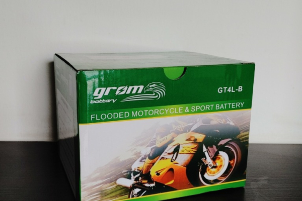 Ogłoszenie - Akumulator motocyklowy 4Ah GROM YB4L-B GT4L-B 12V 60A P+ PŁOCK CHOPINA 1 - Płock - 70,00 zł