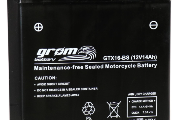 Ogłoszenie - Akumulator motocyklowy 14Ah 230A GROM GTX16-BS YTX16-BS L+ - Bydgoszcz - 235,00 zł