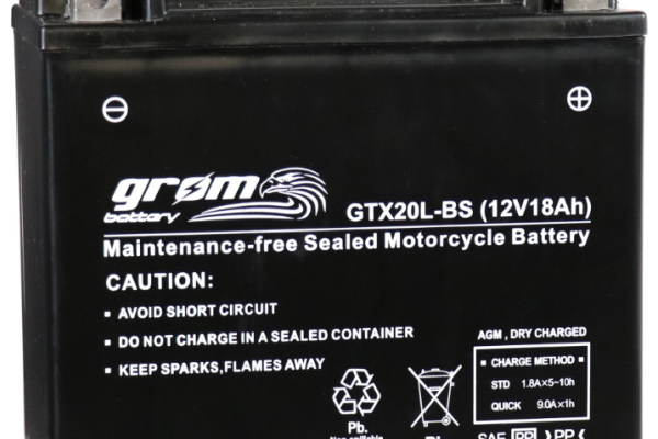 Ogłoszenie - Akumulator motocyklowy 18Ah 270A GROM GTX20L-BS YTX20L-BS P+ - Bydgoszcz - 240,00 zł