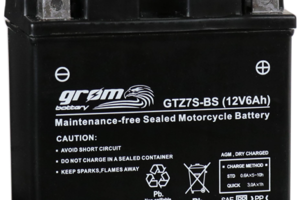 Ogłoszenie - Akumulator motocyklowy 6Ah 120A GROM GTZ7S-BS YTZ7S-BS P+ - Bydgoszcz - 140,00 zł