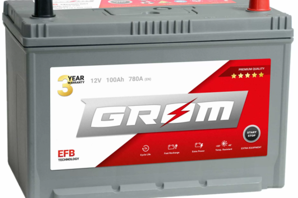 Ogłoszenie - Akumulator 100Ah 780A en Grom Efb Japan L+/P+ - Piła - 650,00 zł