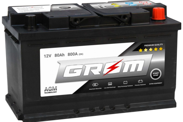 Ogłoszenie - Akumulator 80Ah 800A EN Grom Agm - Piła - 730,00 zł