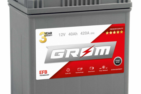 Ogłoszenie - Akumulator 40Ah 420A en Grom EFB Start Stop - Piła - 330,00 zł