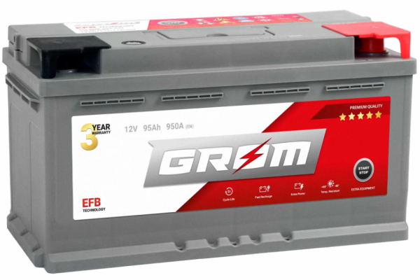 Ogłoszenie - Akumulator 95Ah 900A en Grom Efb Start&Stop - Piła - 650,00 zł