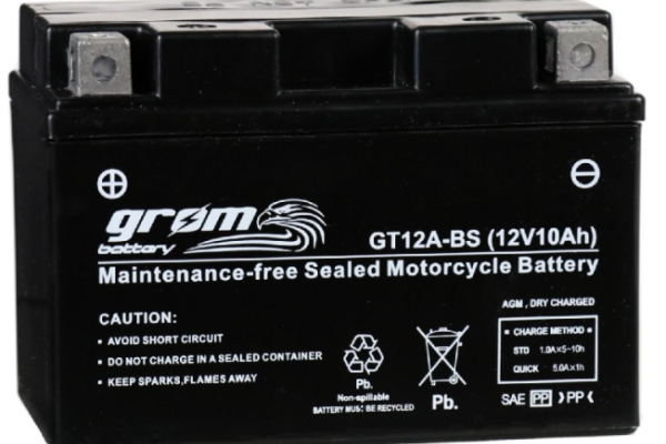 Ogłoszenie - Akumulator motocyklowy Grom GT12A-BS 12V 10Ah 180A - Police - 185,00 zł