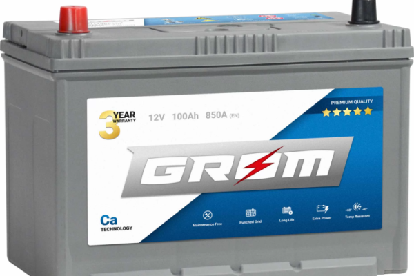 Ogłoszenie - Akumulator 100Ah 850A Grom Japan L+/P+ - Piła - 580,00 zł