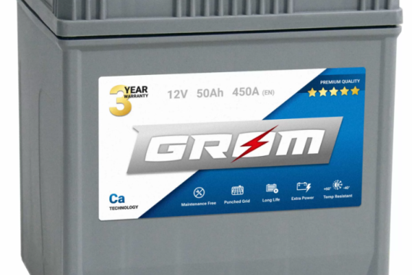 Ogłoszenie - Akumulator 50Ah 450A EN Grom Premium Japan Prawy Plus - Chojnice - 350,00 zł
