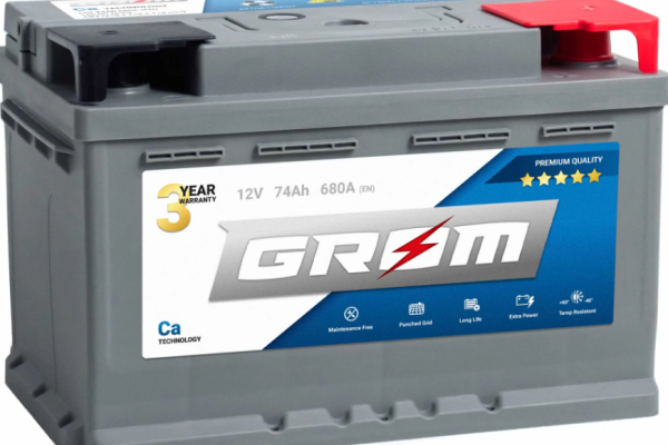 Ogłoszenie - Akumulator 74Ah 680A en niski Grom Premium - Chojnice - 450,00 zł
